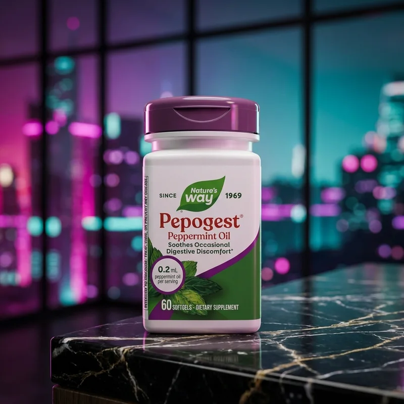 Nature's Way Pepogest Enteric Peppermint Oil, 60ct