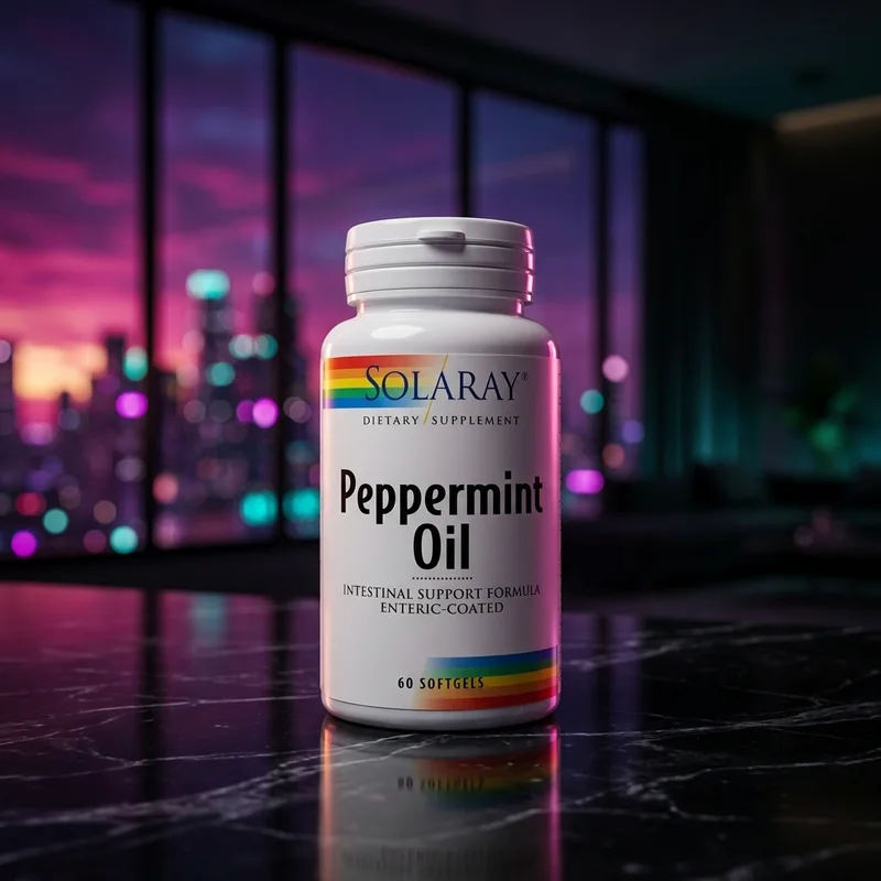 Solaray Peppermint Oil, Enteric, 60ct