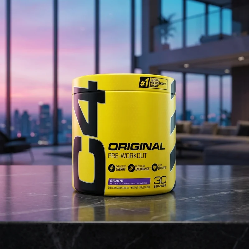 Cellucor C4 Original Pre-Workout, Grape tub — from the Amazon listing