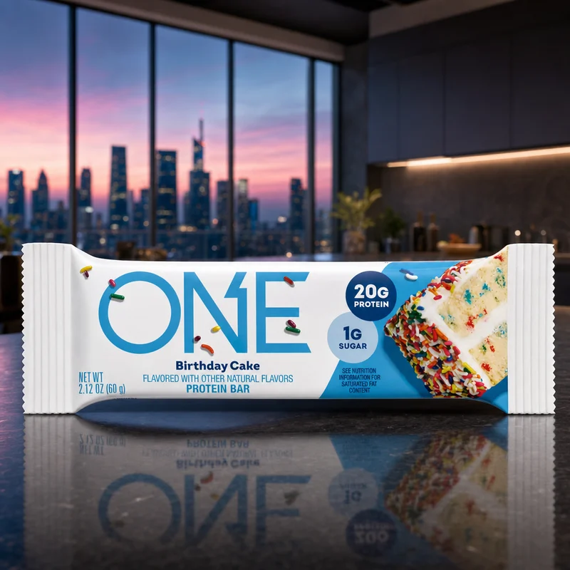 ONE Protein Bar, Birthday Cake, 12-count box — from the Amazon listing