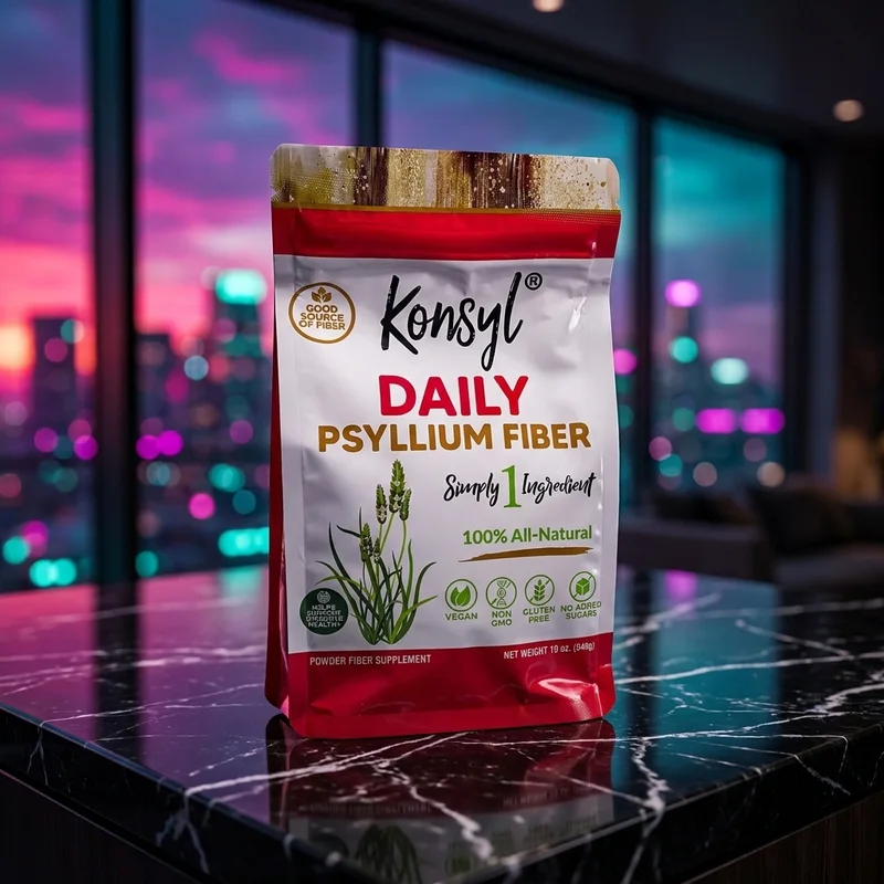 Konsyl Daily Psyllium Fiber Powder, Unflavored