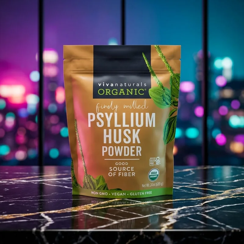 Viva Naturals Organic Psyllium Husk Powder