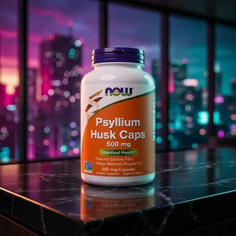 NOW Psyllium Husk Caps 500 mg