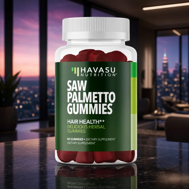 Saw Palmetto for Men Gummies (DHT Blocker, Raspberry)