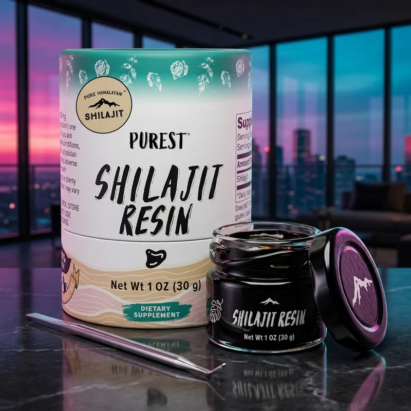 Pure Himalayan Shilajit Pure Natural Resin, Grade A, 30 g jar — from the Amazon listing