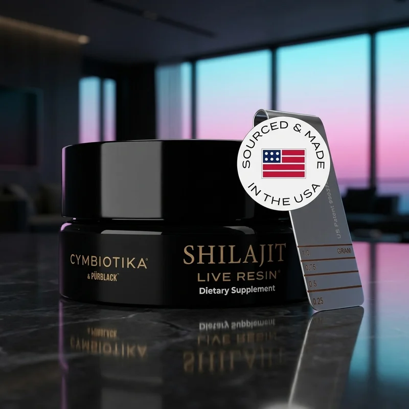 Cymbiotika Pure Himalayan Shilajit Black Gold resin jar — from the Amazon listing