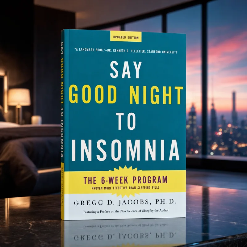 Say Good Night to Insomnia by Gregg D. Jacobs, paperback cover — from Amazon listing
