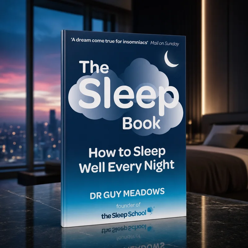 The Sleep Book: How to Sleep Well Every Night by Dr Guy Meadows, paperback cover — from Amazon listing