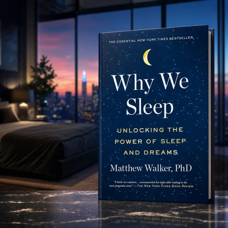 Why We Sleep by Matthew Walker, paperback cover — from Amazon listing