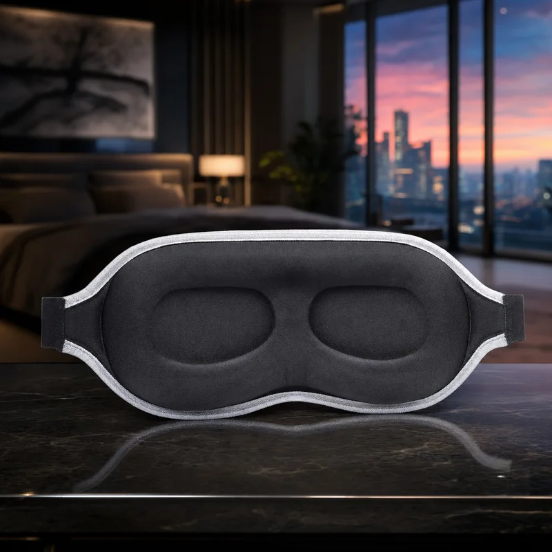 MZOO Luxury 3D Contoured Sleep Mask, 18 mm deep molded cups — from Amazon listing