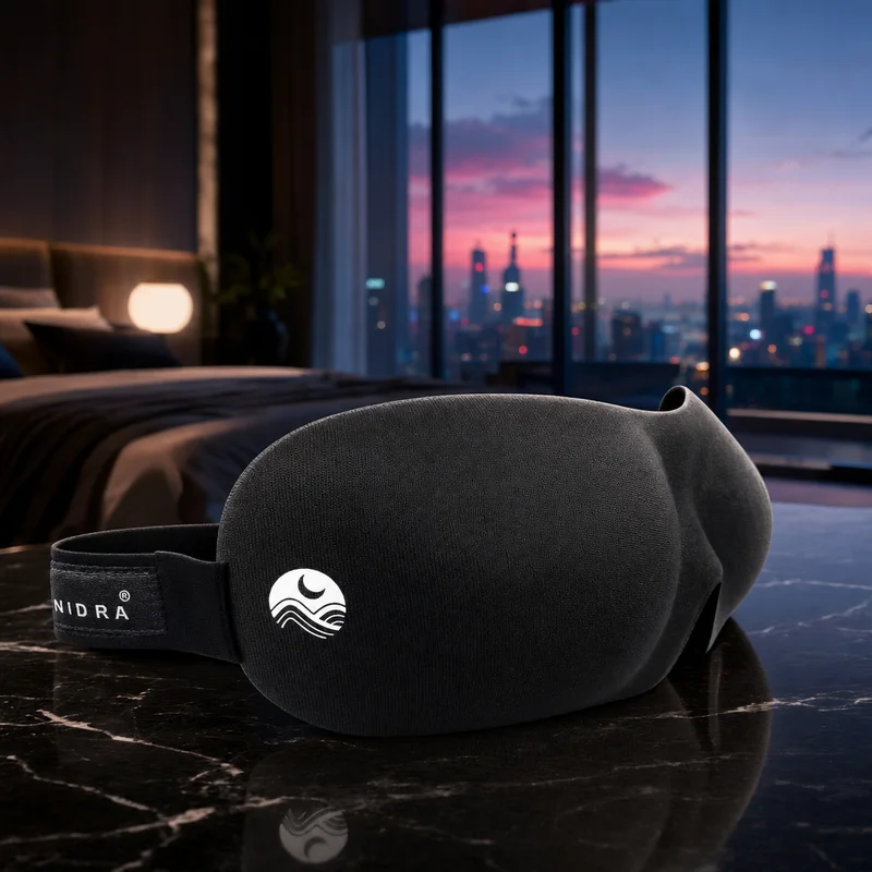 Nidra Contoured Sleep Mask, 3D memory-foam eye cups — from Amazon listing