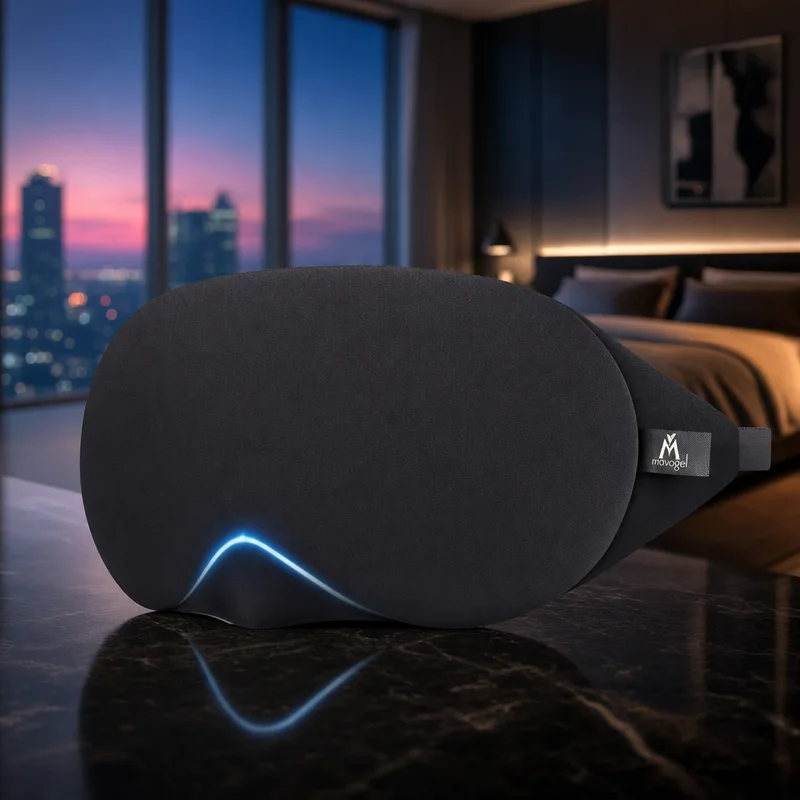 Mavogel Cotton Sleep Mask with adjustable nose bridge — from Amazon listing