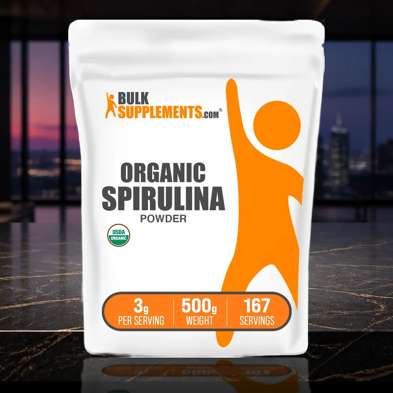 BulkSupplements Organic Spirulina Powder, 500 g — product