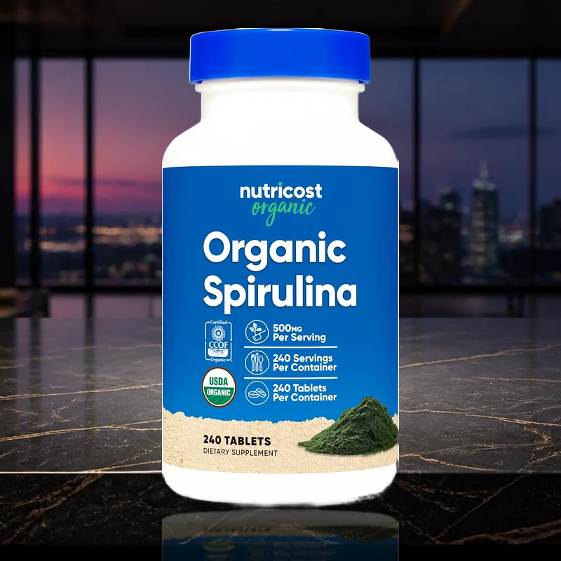 Nutricost Organic Spirulina 500 mg Tablets, 240 Count — product