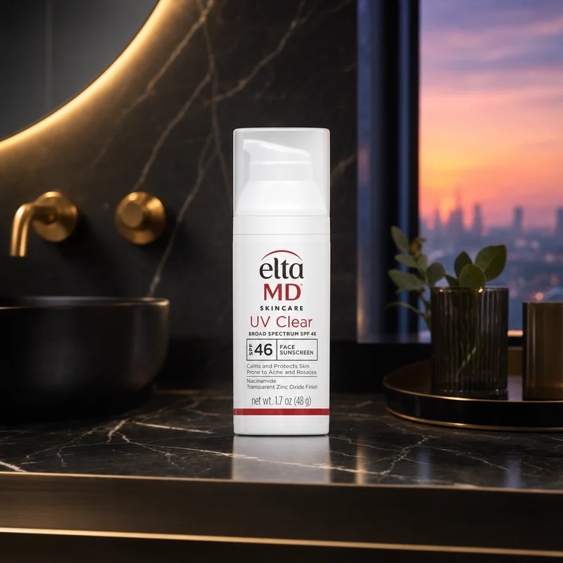 EltaMD UV Clear Broad-Spectrum SPF 46 face sunscreen, 1.7 oz tube — from Amazon listing