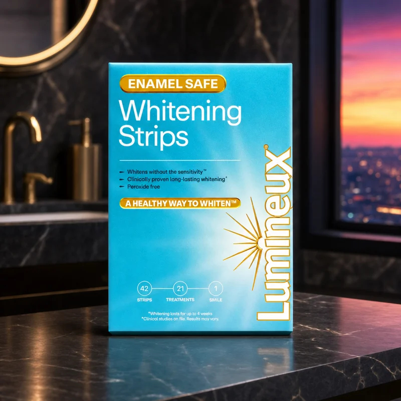 Lumineux peroxide-free natural teeth whitening strips, 21 treatments — from Amazon listing