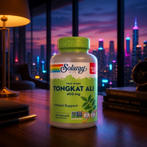 Solaray Tongkat Ali 400 mg, 180 veg caps — bottle from Amazon listing