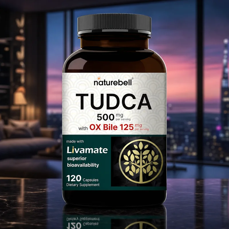 NatureBell TUDCA 500mg + OX Bile 125mg, 120 Capsules