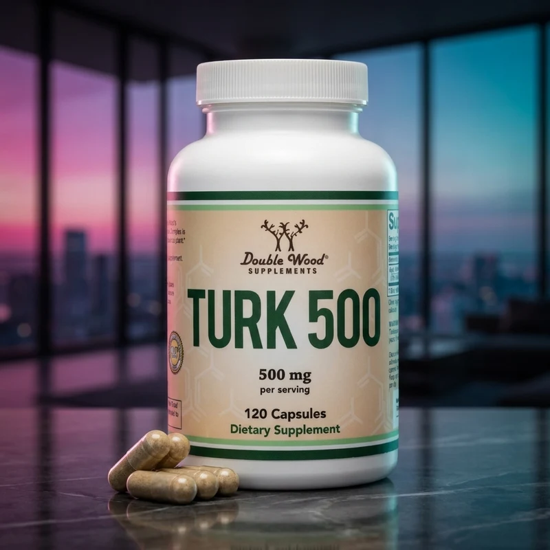 Double Wood Turkesterone 500 mg bottle — from the Amazon listing