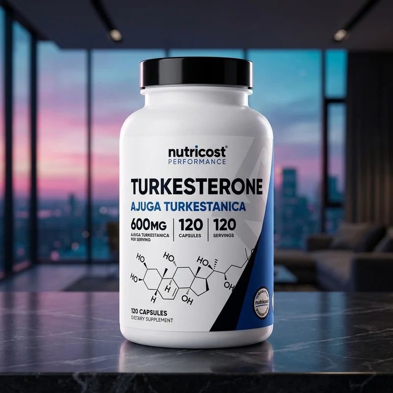 Nutricost Turkesterone 600 mg bottle — from the Amazon listing