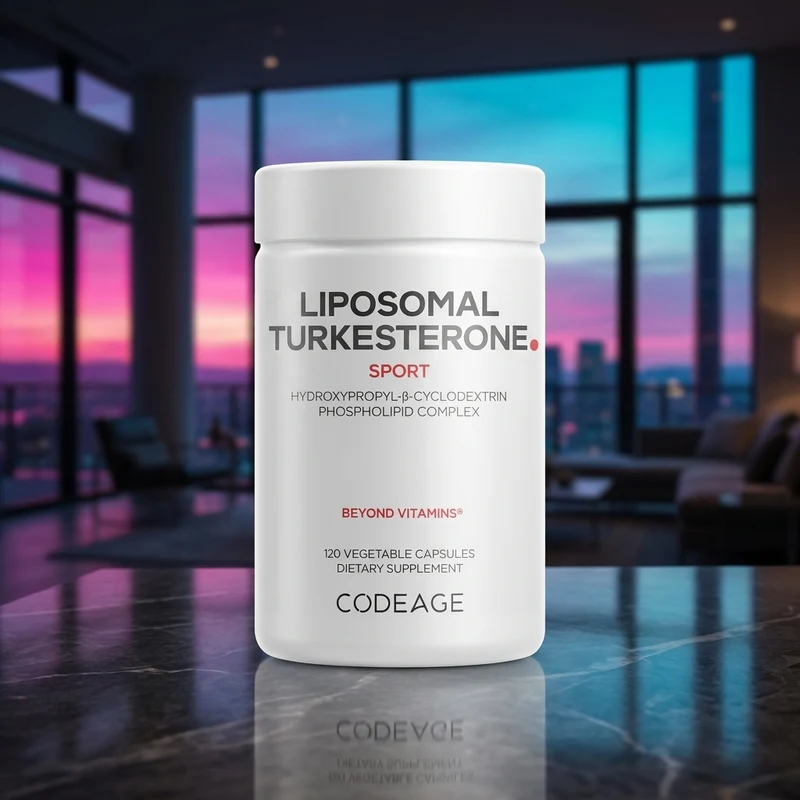 Codeage Liposomal Turkesterone 500 mg bottle — from the Amazon listing