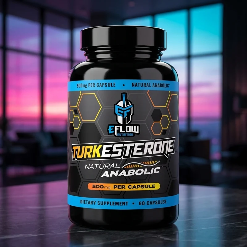 eFlow Nutrition Turkesterone + Cyclodextrin bottle — from the Amazon listing