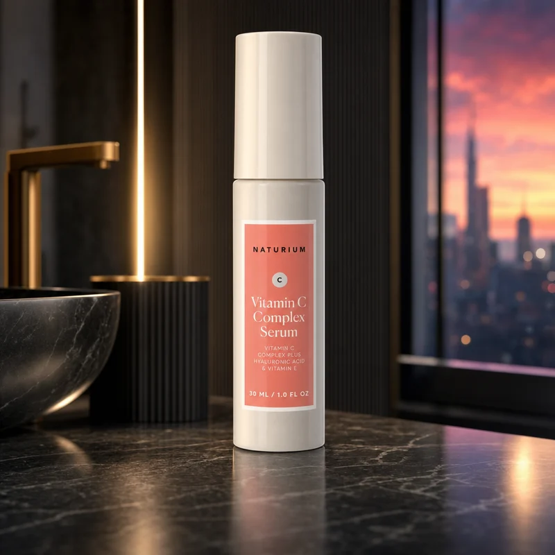 Naturium Vitamin C Complex Serum in a frosted bottle with dropper and minimalist label — from the Amazon listing