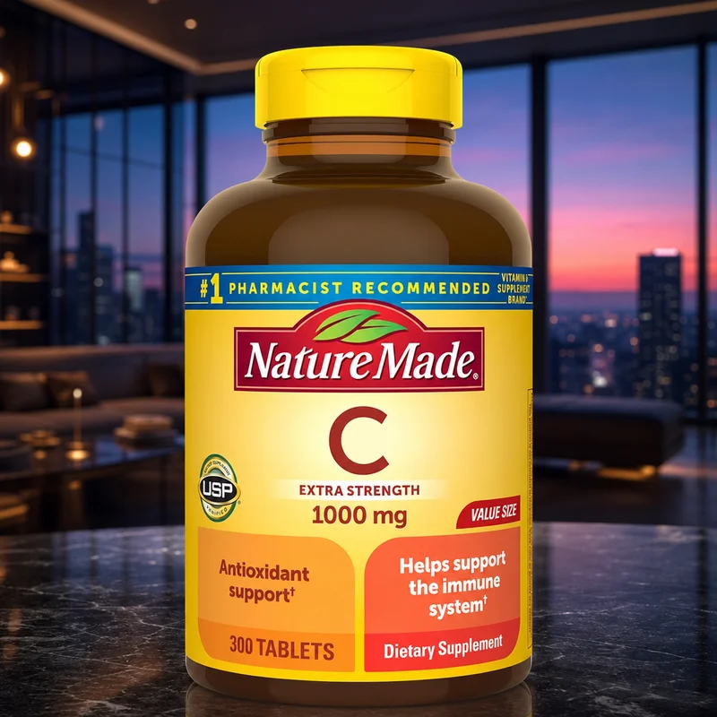 Nature Made Extra Strength Vitamin C 1000 mg Tablets, 300 Count