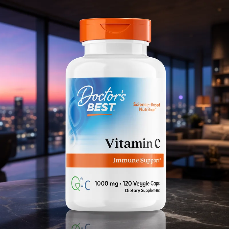 Doctor's Best Vitamin C 1000mg with Quali-C, 120 Veg Caps