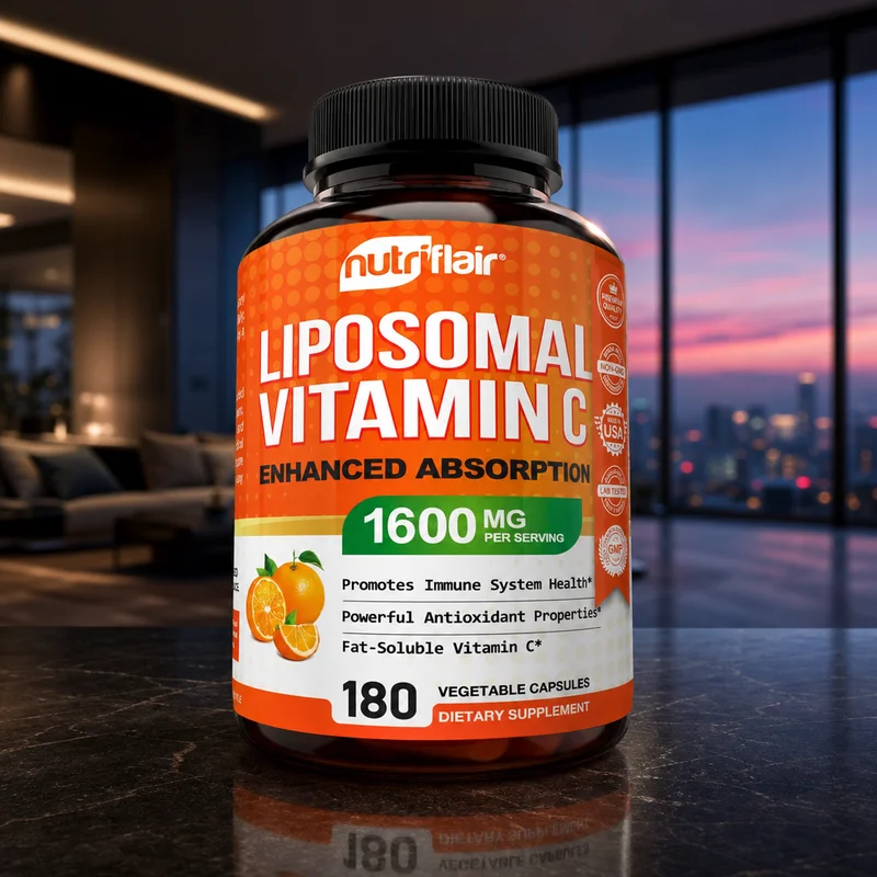 NutriFlair Liposomal Vitamin C 1600mg, 180 Capsules