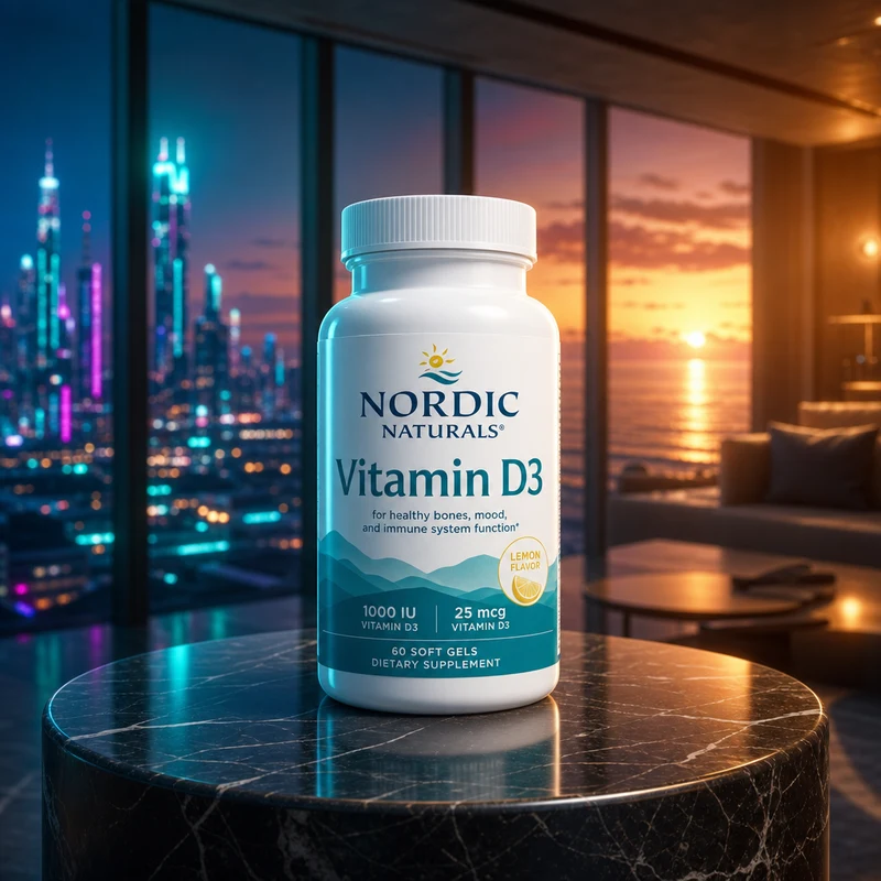 Nordic Naturals Vitamin D3 1,000 IU, 120 softgels — bottle from Amazon listing
