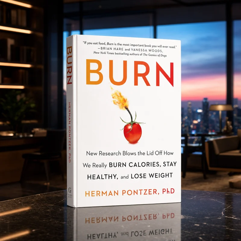 Burn by Herman Pontzer, paperback cover — from Amazon listing