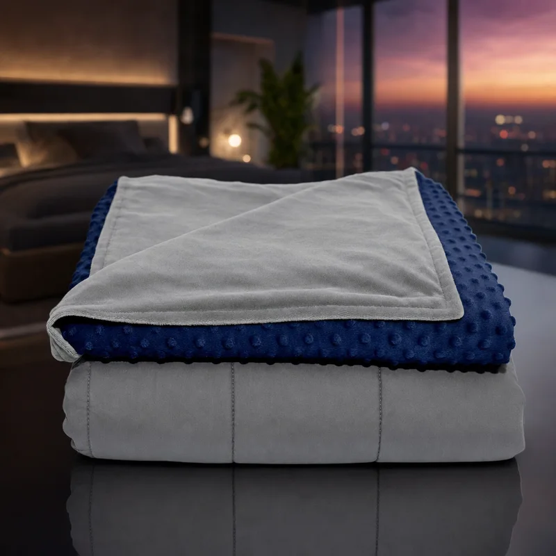 Quility 100% Cotton Weighted Blanket 20 lb, 60x80 in — from Amazon listing
