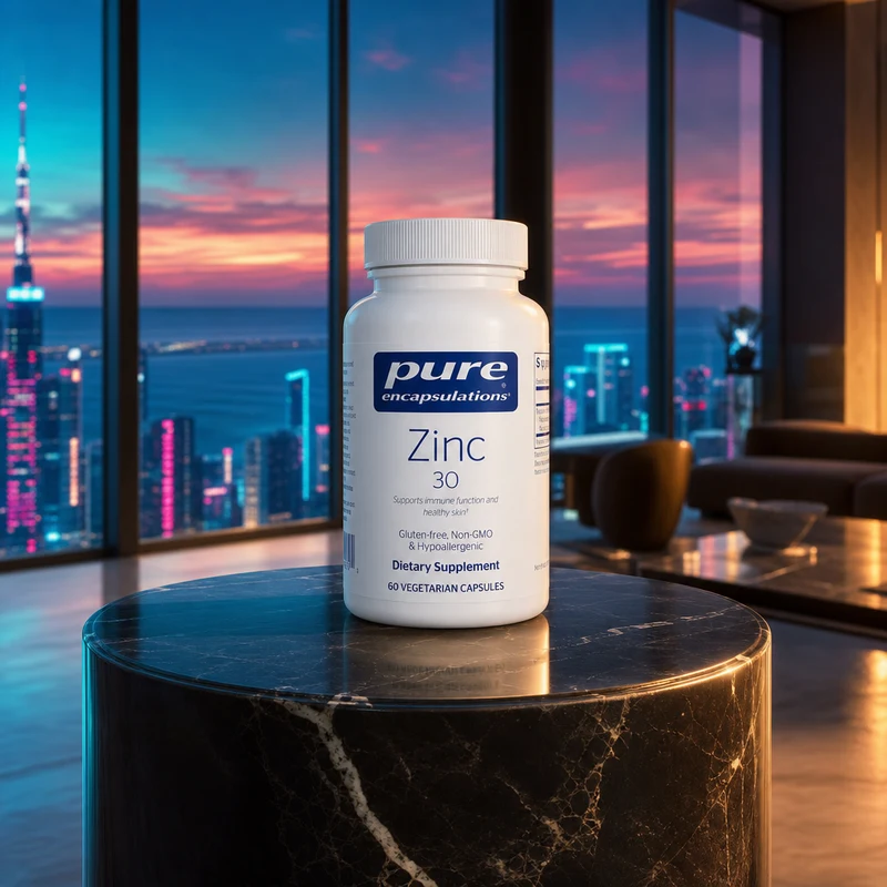 Pure Encapsulations Zinc 30, 60 capsules — bottle from Amazon listing