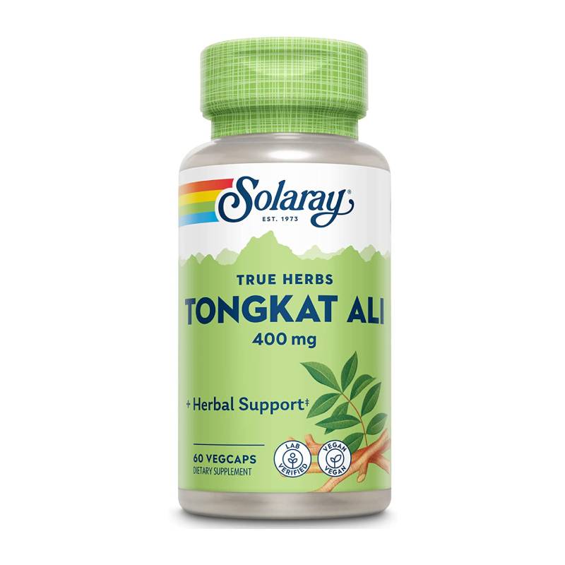 SOLARAY Tongkat Ali 400 mg Vegan Longjack Tongkat Ali for Men Traditional Support for Male Performance Drive and Reproductive Health Natural Energizer 60 Servings 60 VegCaps