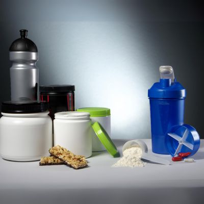 Creatine Monohydrate with Dosages and Bottles