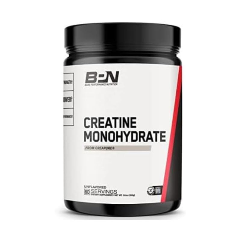 BARE PERFORMANCE NUTRITION Safe and Effective BPN Pure Creatine Monohydrate by Creapure Unflavored