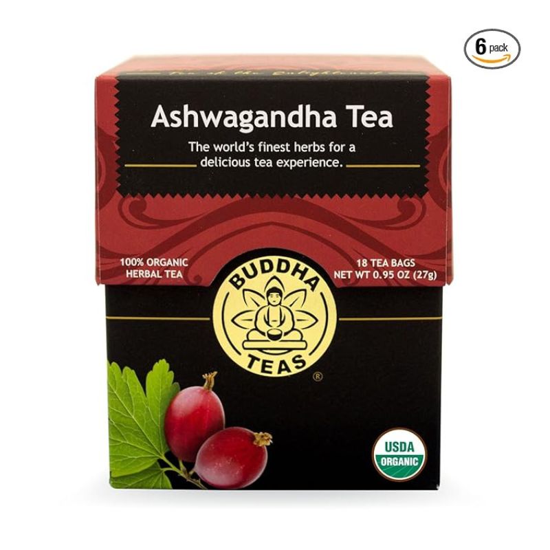Buddha Teas Ashwagandha Tea 18 Count Pack of 6 1
