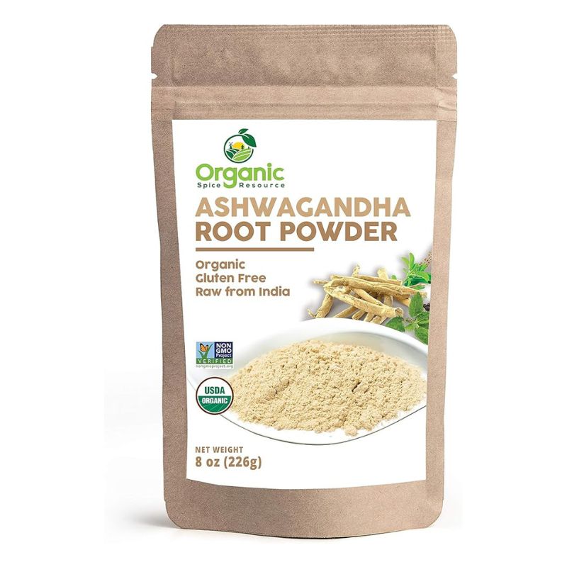 Organic Ashwagandha Root Powder 8oz 226g Resealable Kraft BagNon GMO Indian Ginseng Withania Somnifera 100 Raw from India by SHOPOSR 1